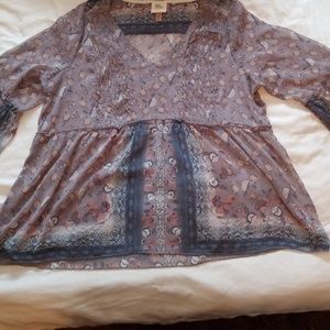 Sheer Peasant blouse